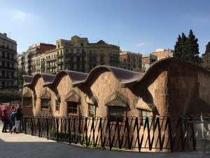 Sagrada Familia Schools that Gaudi designed for construction workers' and underprivileged children. The schools have sunrise and sunset classrooms where children could study in the different times of the day. What a genius.