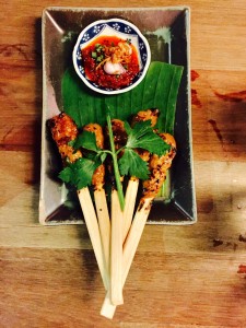 Pork satay at Fat Chow