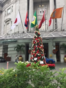 The Fullerton Hotel feeling festive